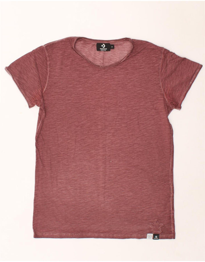 CONVERSE Mens T-Shirt Top Small Maroon Vintage Converse and Second-Hand Converse from Messina Hembry 