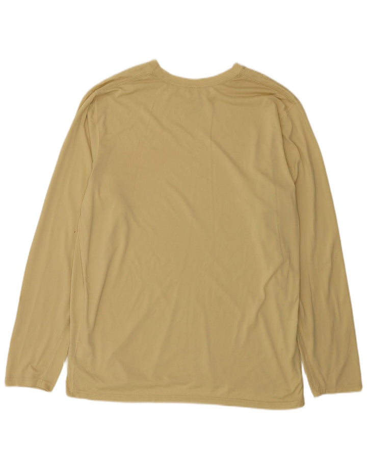 Nike Dri Fit majica s dugim rukavima XL žuti poliester