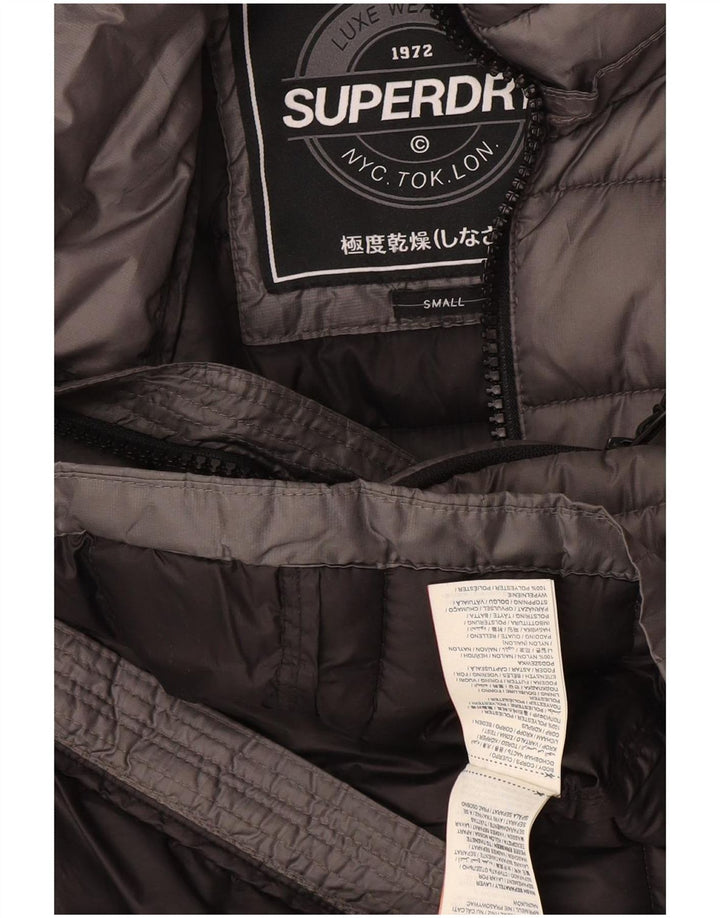 Superdry ženska podstavljena jakna UK 10 mala siva poliester