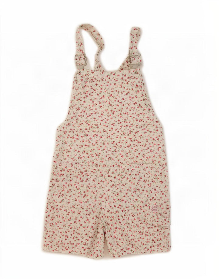 Gap ženske kratke hlače Dungarees W30 srednje bijele cvjetne boje