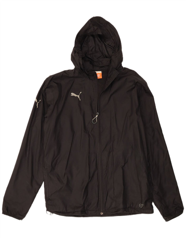 Puma muška kišna jakna s kapuljačom UK 40 Large Black Nylon