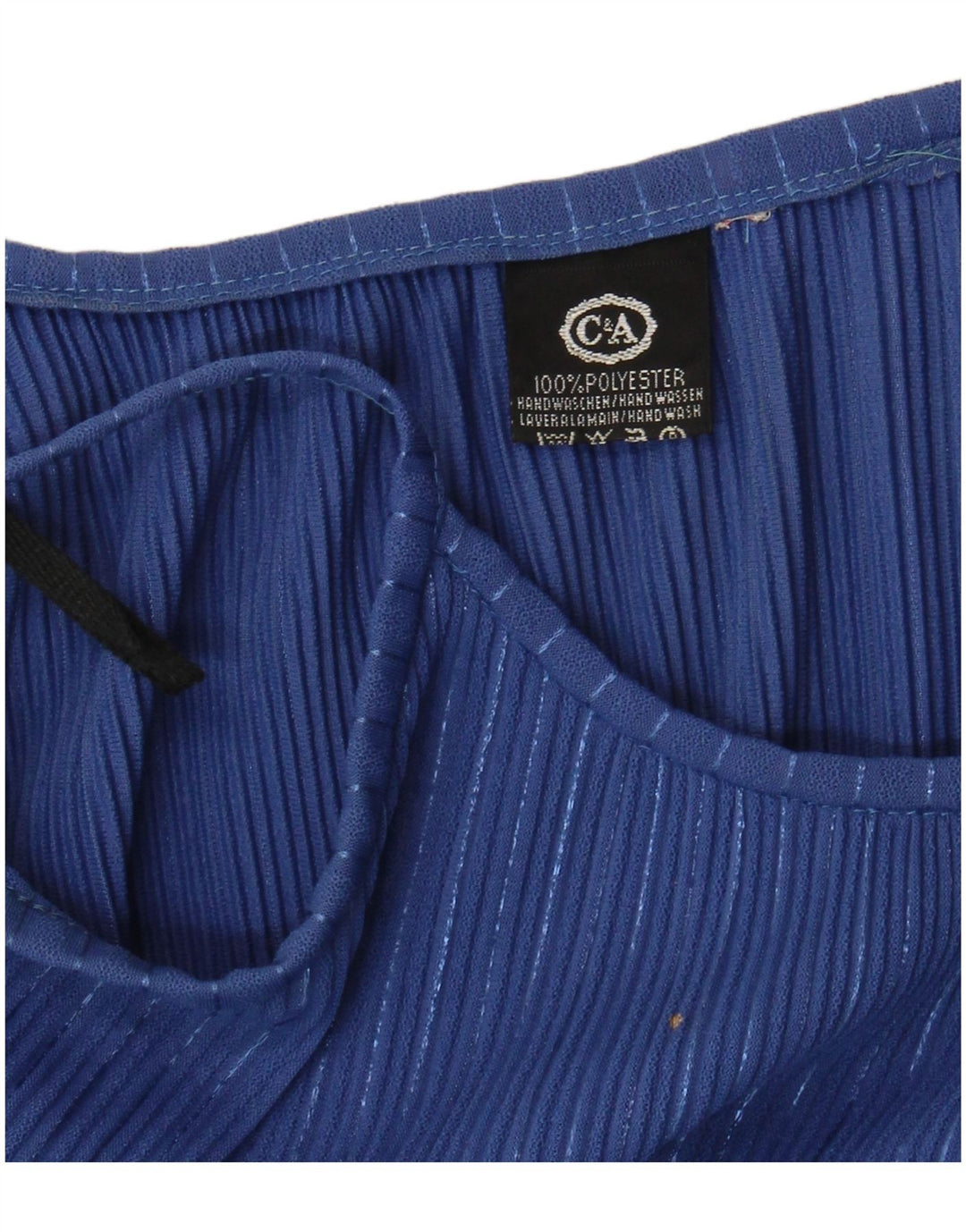 C&A ženski sarafan UK 10 Mali plavi prugasti poliester