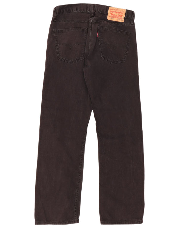 LEVI'S muške 514 ravne traperice W32 L30 crni pamuk