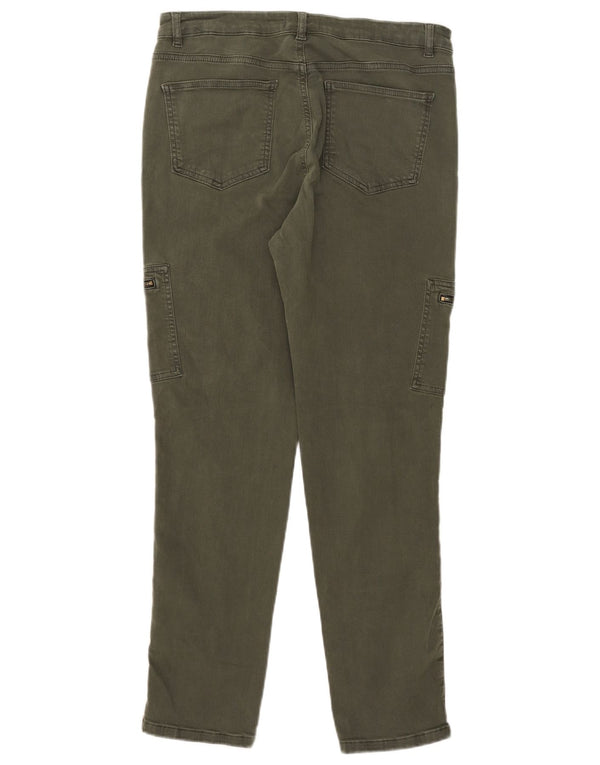MINT VELVET Ženske Cargo uske traperice UK 14 Large W32 L28 kaki pamuk
