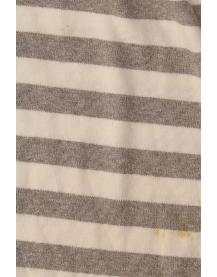 HOBBS Ženska majica s 3/4 rukavima UK 14 Pamuk s velikim sivim prugama