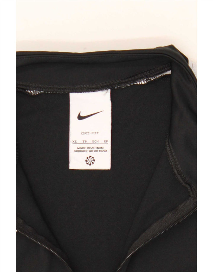 Nike Dri Fit majica s patentnim izrezom Top XS Black Colourblock