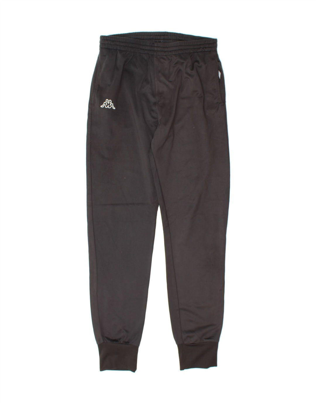 KAPPA Boys Tracksuit Trousers Joggers 13-14 Years Large Black Polyester Vintage Kappa and Second-Hand Kappa from Messina Hembry 
