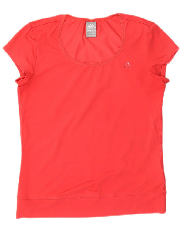 ADIDAS ženska majica kratkih rukava Climalite UK 12/14 Srednje crveni poliester