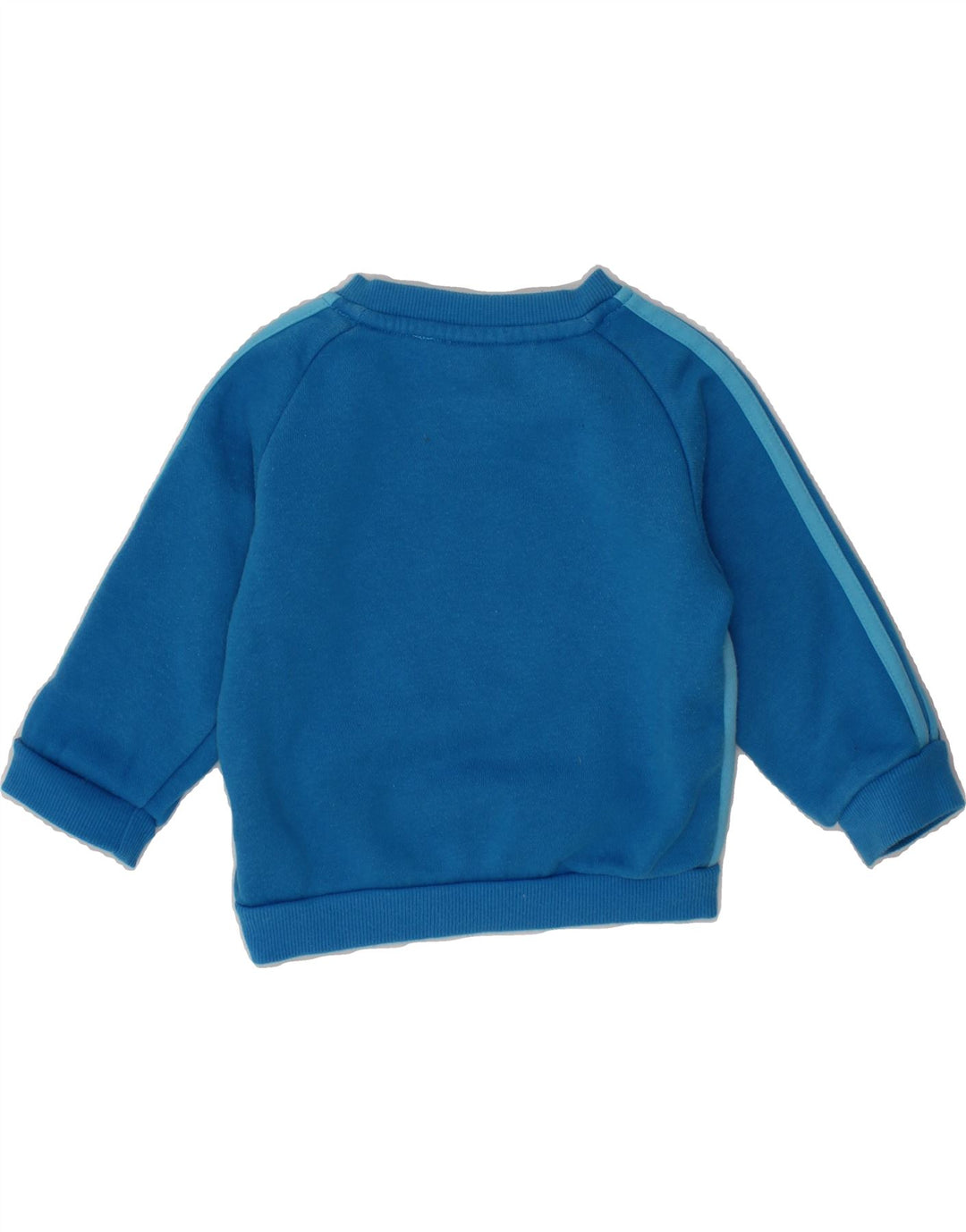 ADIDAS Baby Boys Sweatshirt Jumper 3-6 Months Blue Colourblock Cotton Vintage Adidas and Second-Hand Adidas from Messina Hembry 