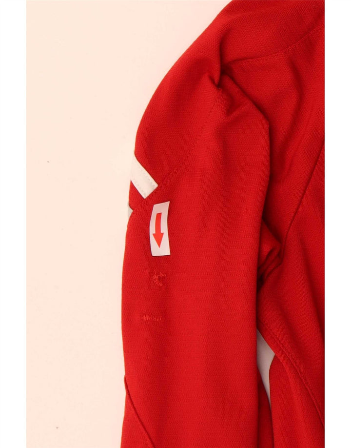 Adidas ženska gornja jakna trenirke UK 10 Small Red Colourblock poliester