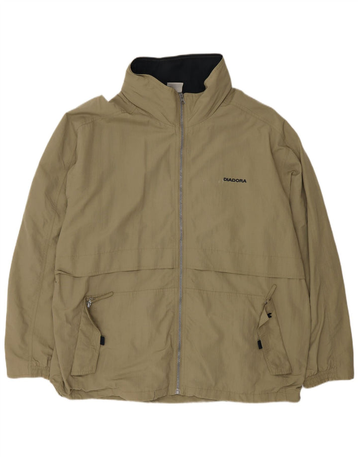 DIADORA Muška široka kišna jakna UK 40 Large Beige Poliamid