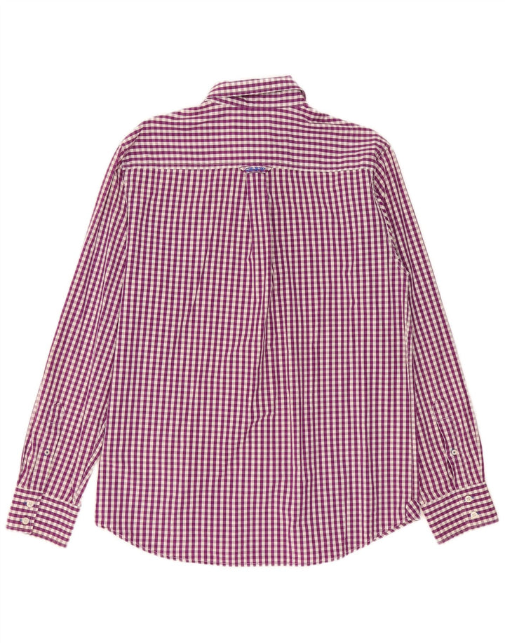 Crew Clothing Muška košulja Velika ljubičasta pamuk od ginghama