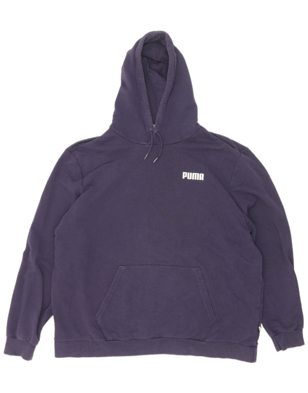 Puma muška majica s kapuljačom 2XL tamnoplavi pamuk