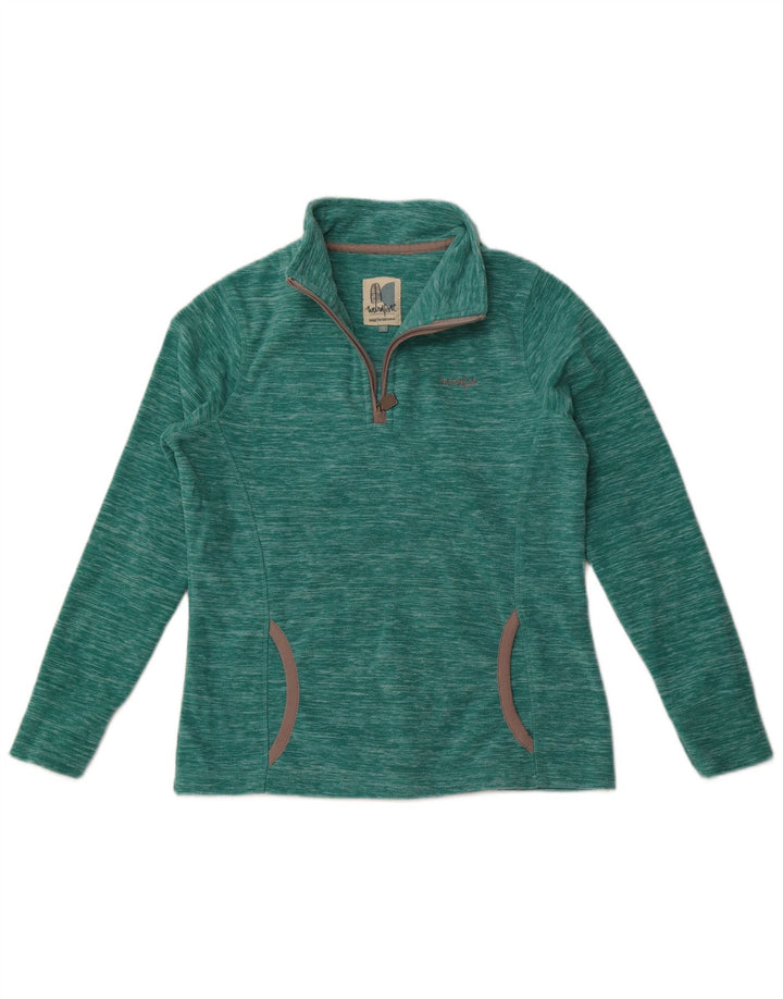 Weird Fish Ženski preveliki džemper od flisa UK 10 Mali zeleni poliester