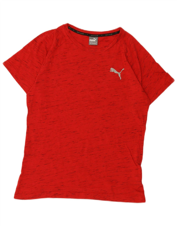 Puma muška majica kratkih rukava, srednji crveni flekasti pamuk