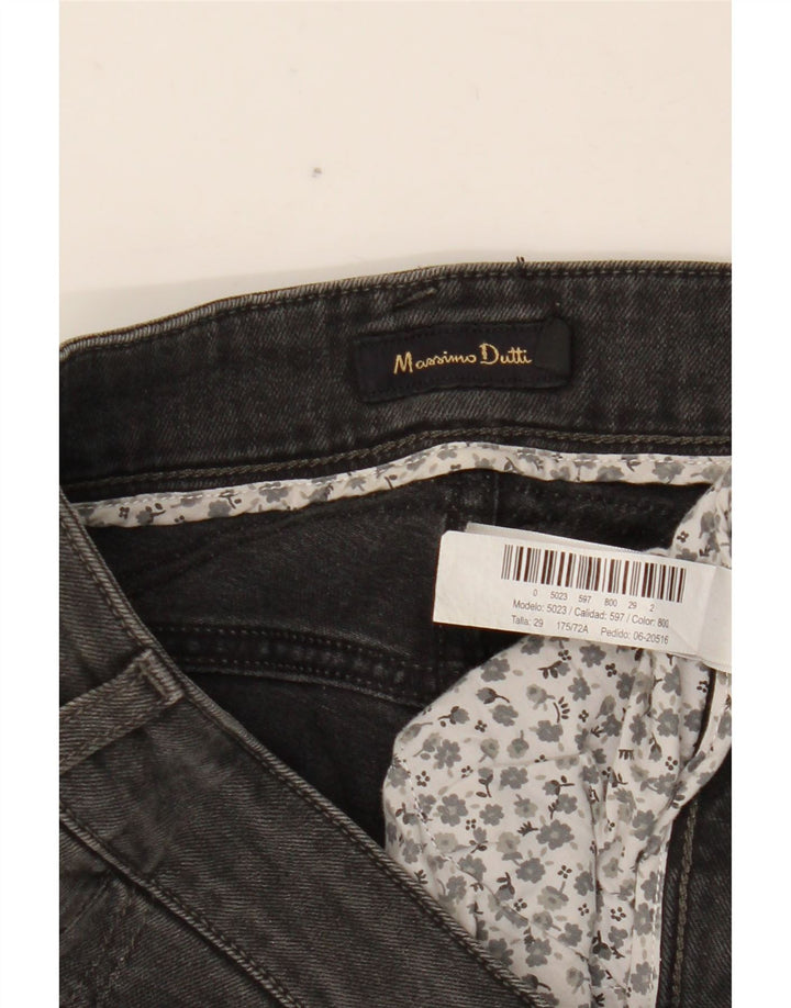 Ženske uske traperice Massimo Dutti W29 L33 sivi pamuk