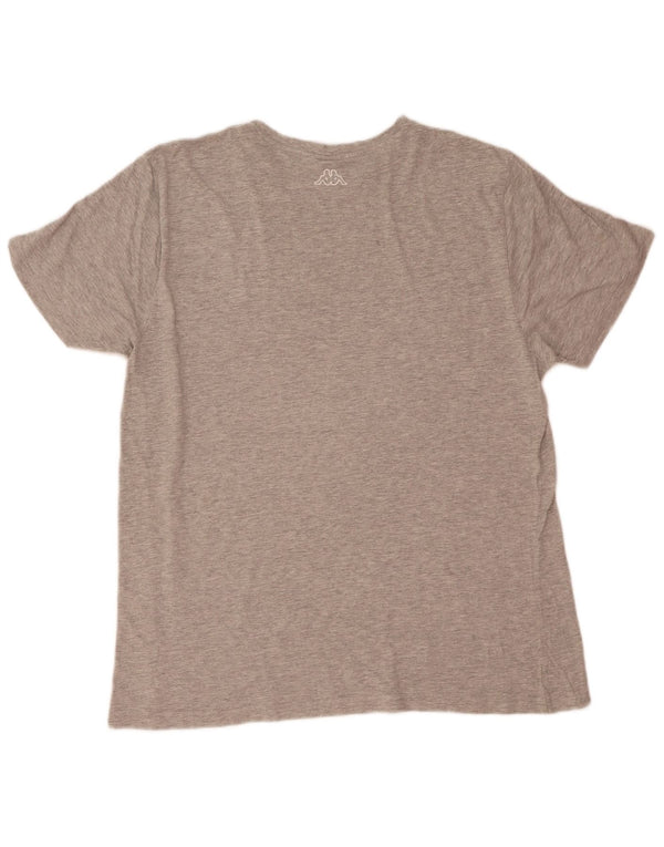 Kappa muška majica kratkih rukava s grafičkim motivima 2XL s sivim pjegama