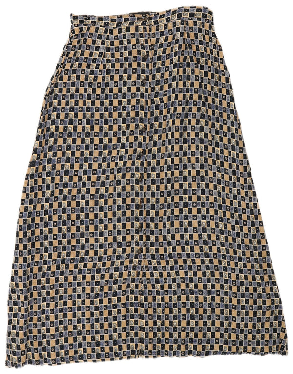 Monsoon ženska mala maksi suknja UK 12 Medium W27 Višebojni geometrijski