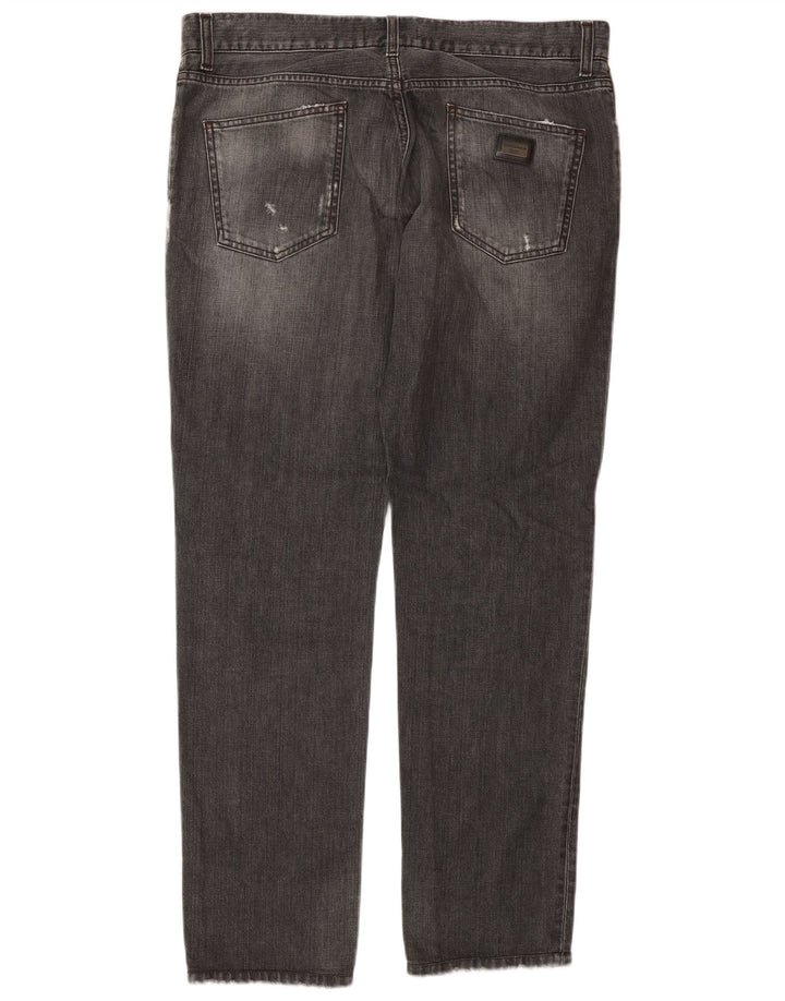 Ženske ravne traperice Dolce & Gabbana IT 50 XL W36 L32 sive