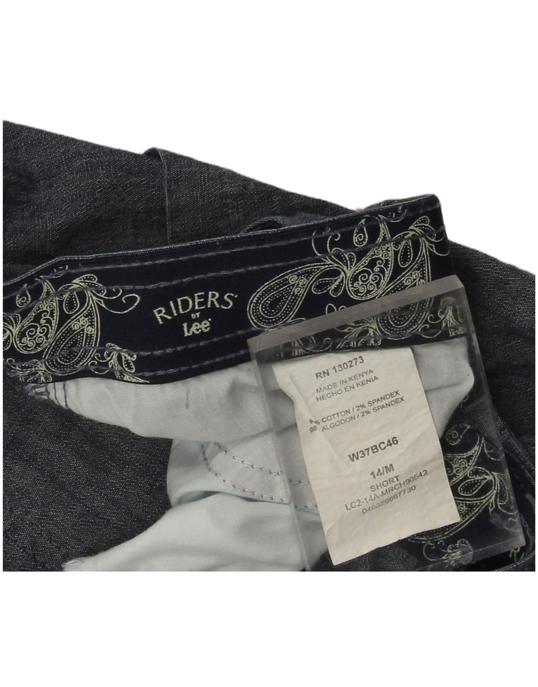 Ležerne kratke hlače LEE Riders US 14 XL W36 plavi pamuk