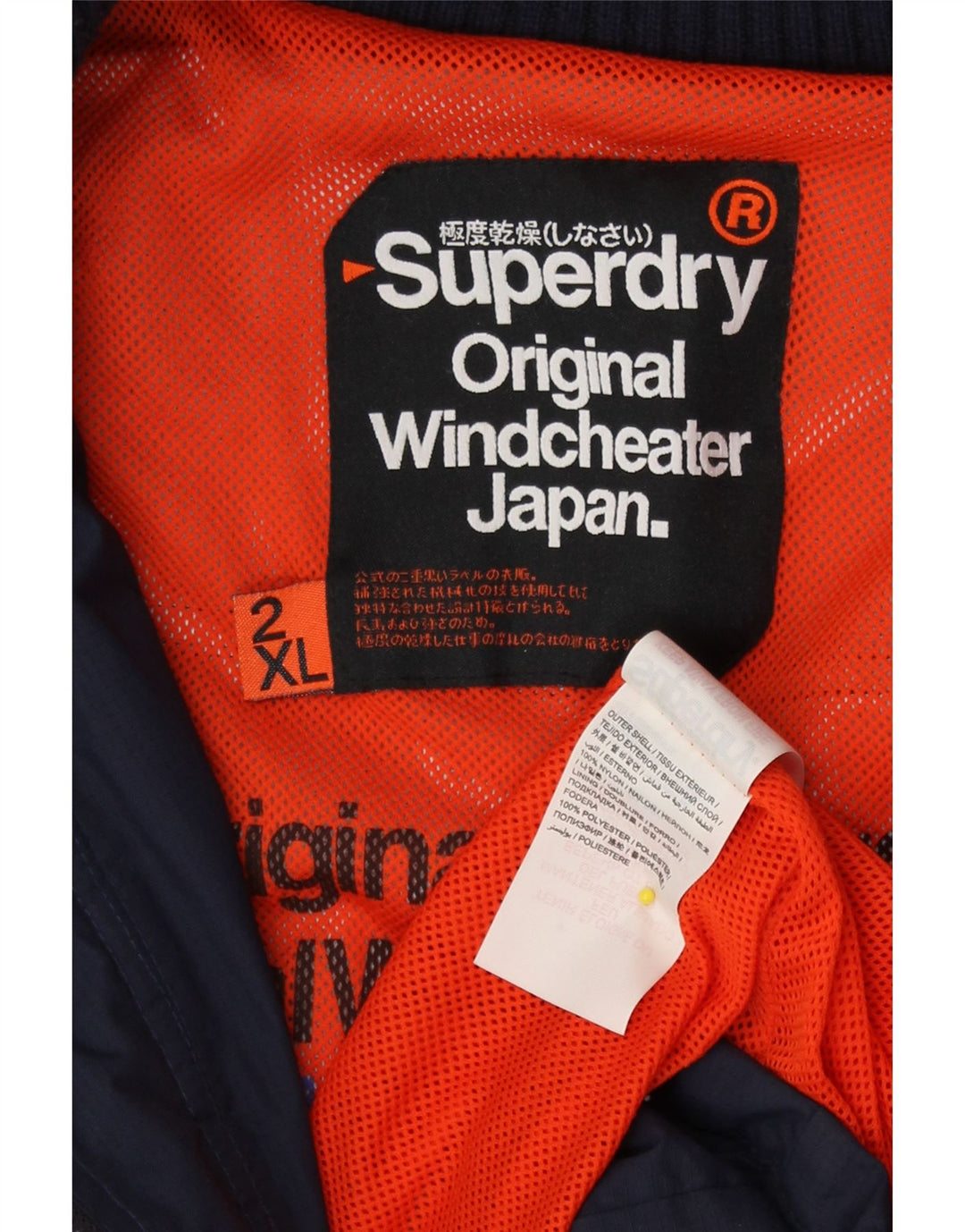 Superdry ženska kišna jakna UK 20 2XL tamnoplavi najlon