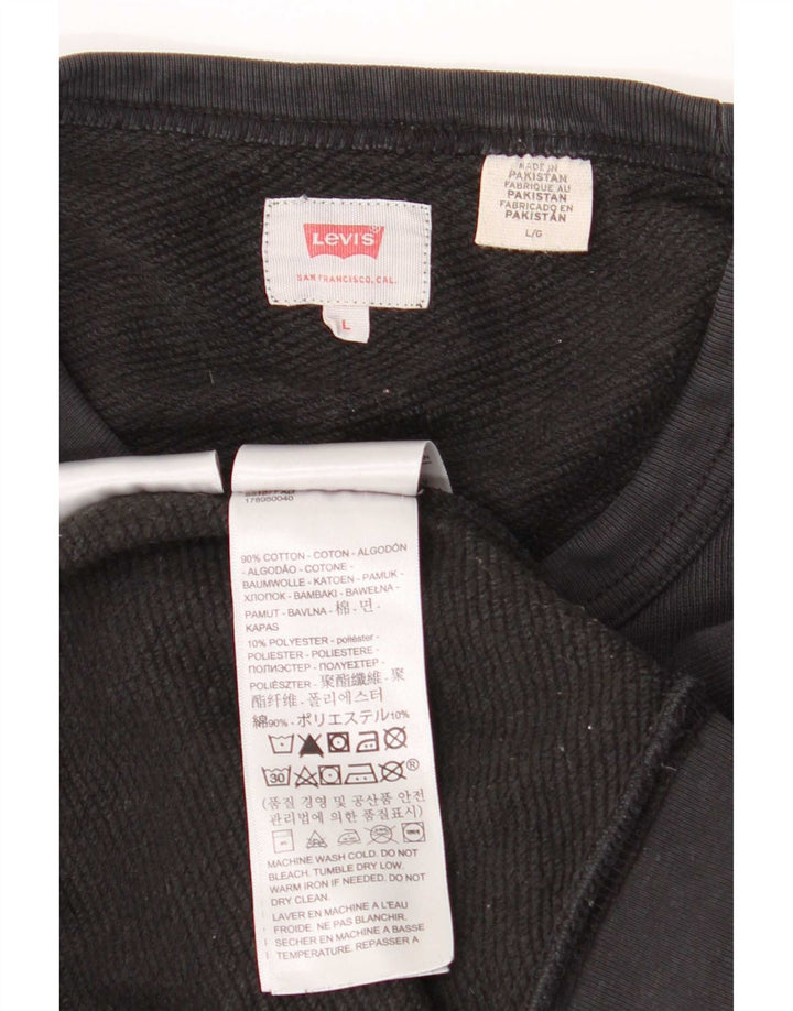 Levi's muška trenirka regularnog kroja Graphic Veliki crni pamuk