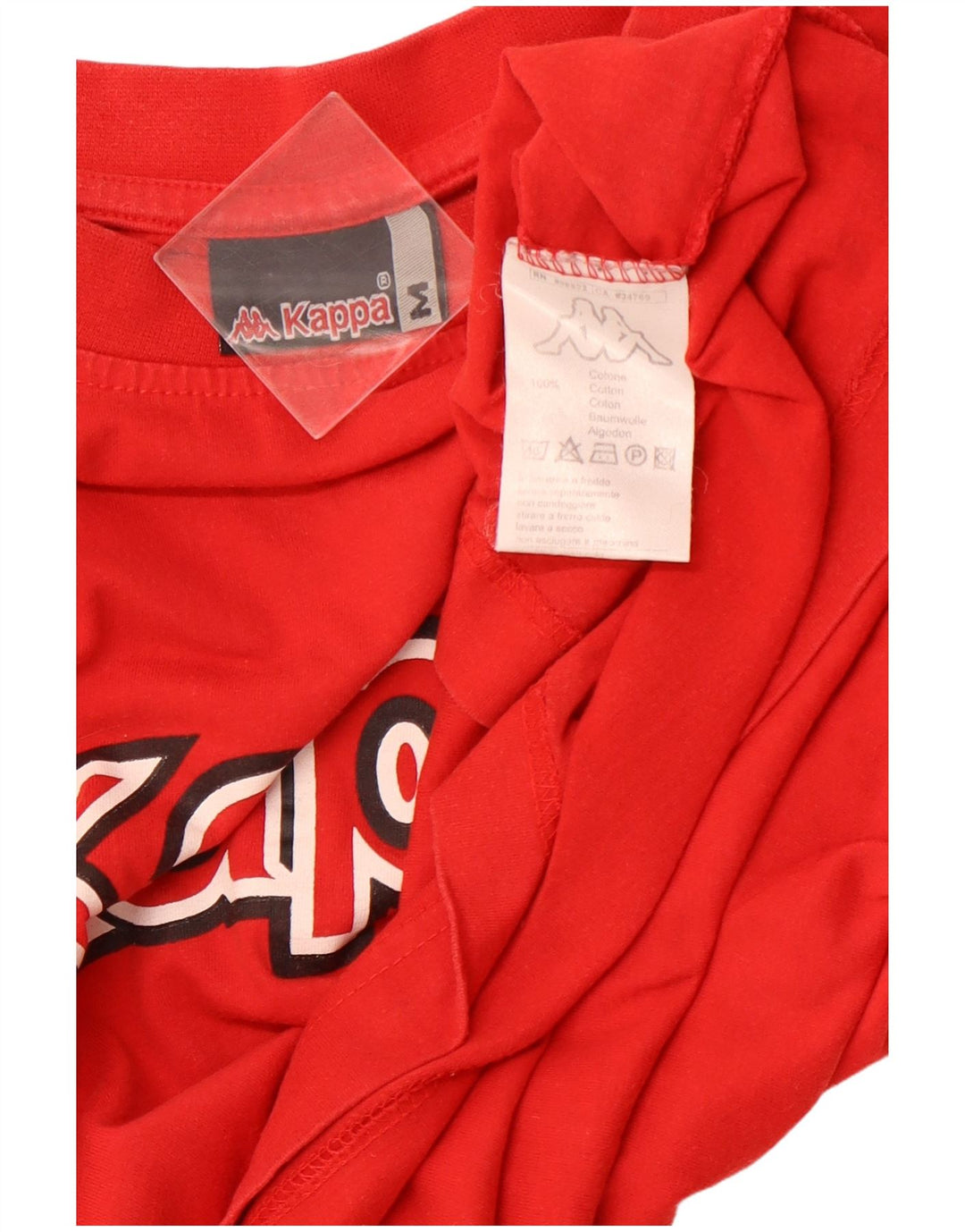 KAPPA muška majica kratkih rukava srednje veličine, crveni pamuk