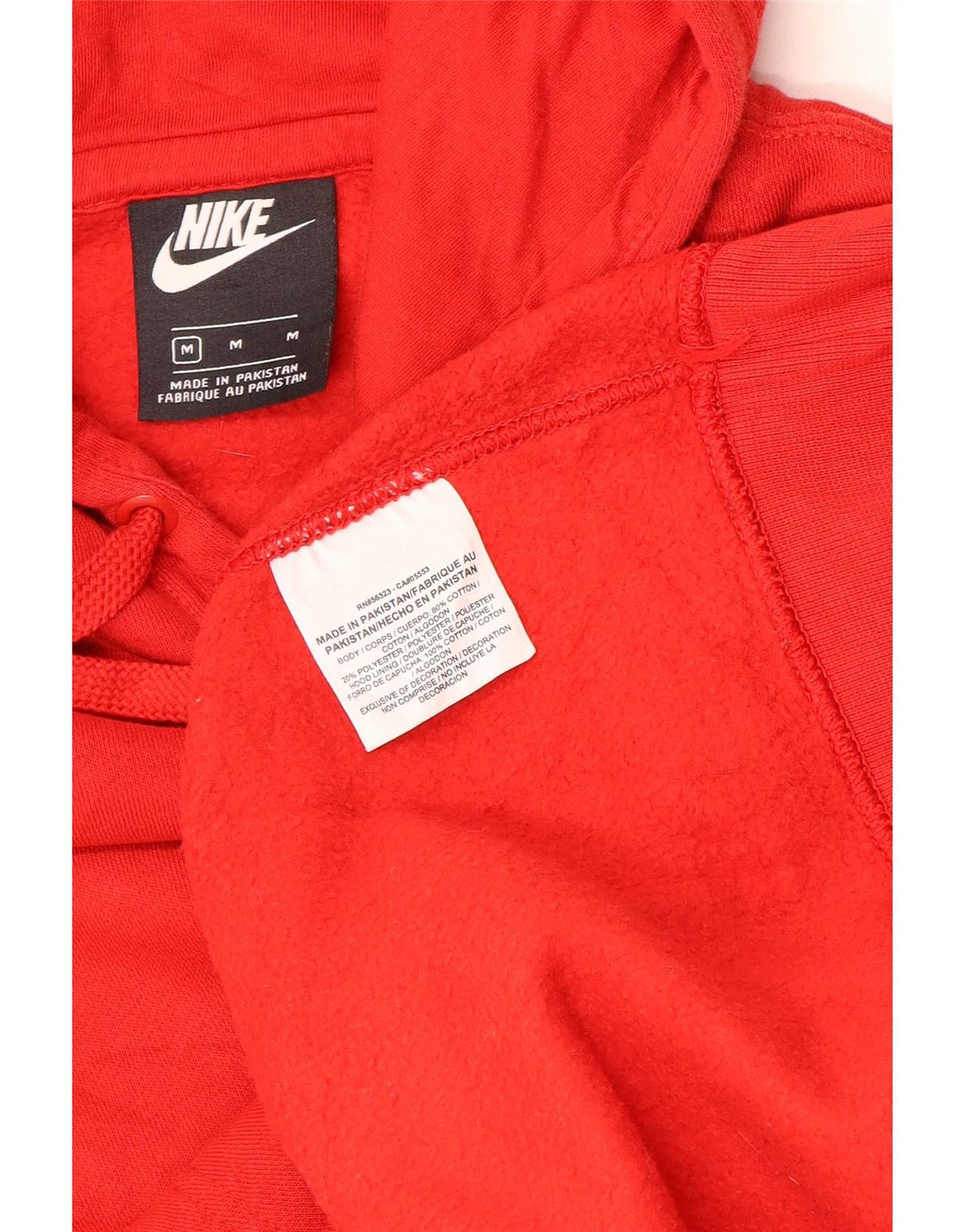 Nike muška majica s kapuljačom srednje crvene boje od poliestera