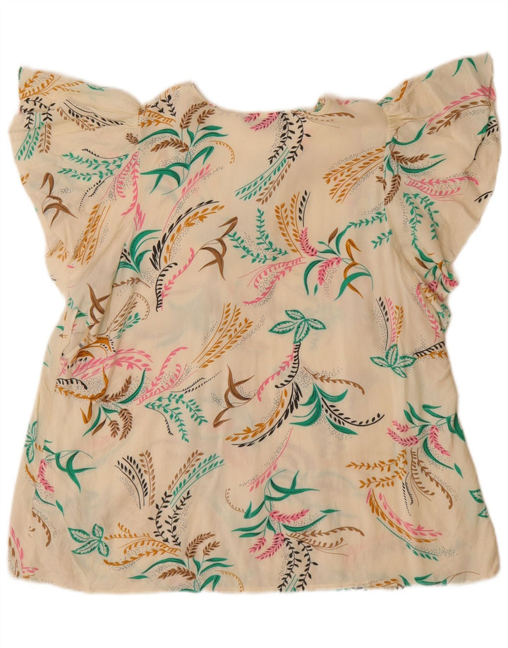 Marks & Spencer Top ženska bluza UK 14 Large Off White Floral