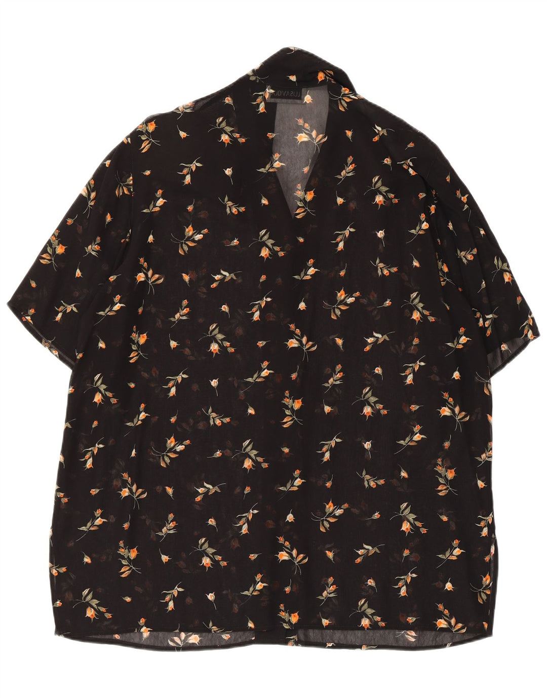 LUISA VIOLA Ženska prozirna košulja bluza UK 20 2XL crna cvjetna