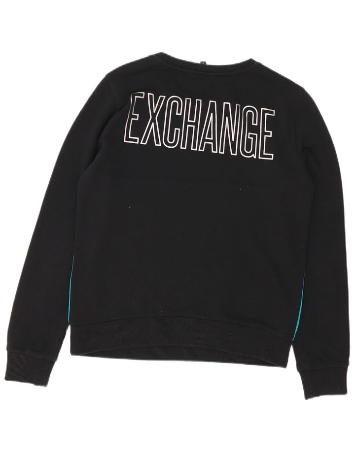 Armani Exchange muška majica s grafičkim motivima srednje crne boje
