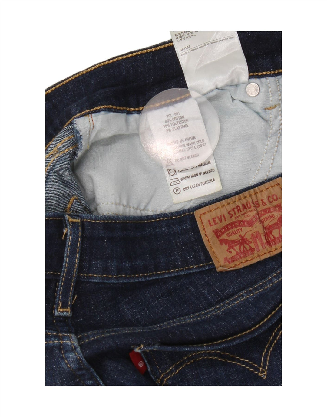 Levi's Ženske Bootcut traperice W28 L30 Plavi pamuk