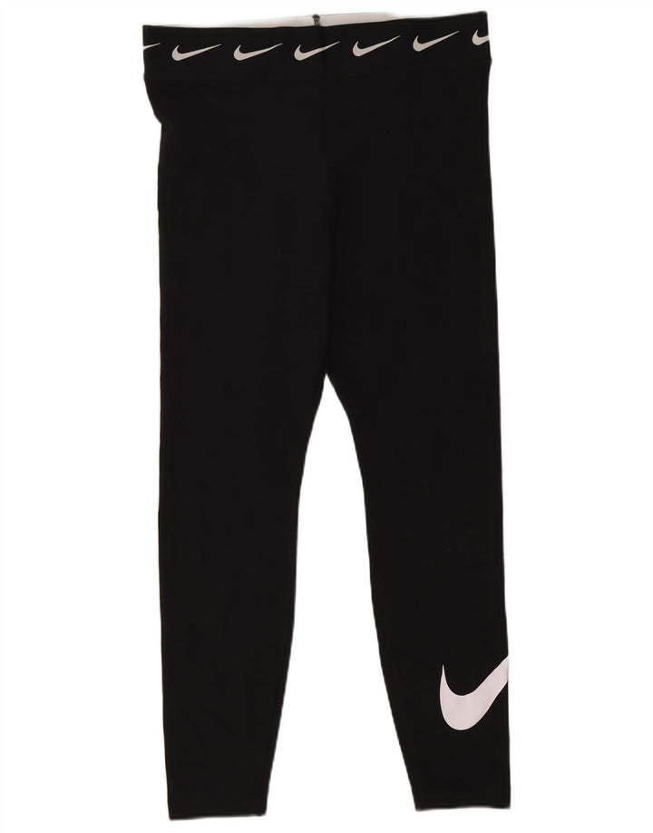 Nike ženske grafičke tajice UK 18 XL crni pamuk