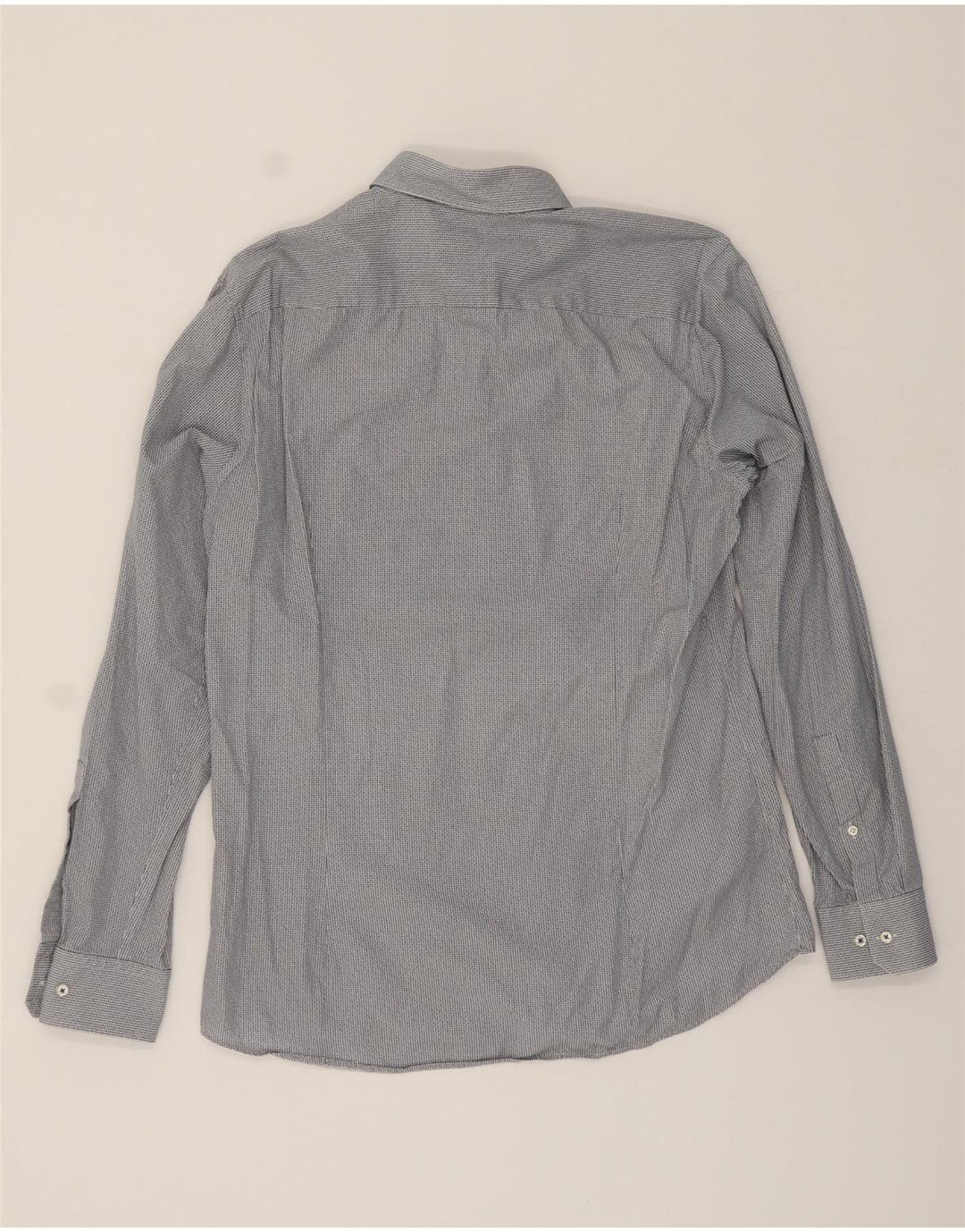 JOOP Mens Abstract Pattern Slim Fit Shirt Size 42 16 1/2 Large Grey Cotton Vintage Joop and Second-Hand Joop from Messina Hembry 