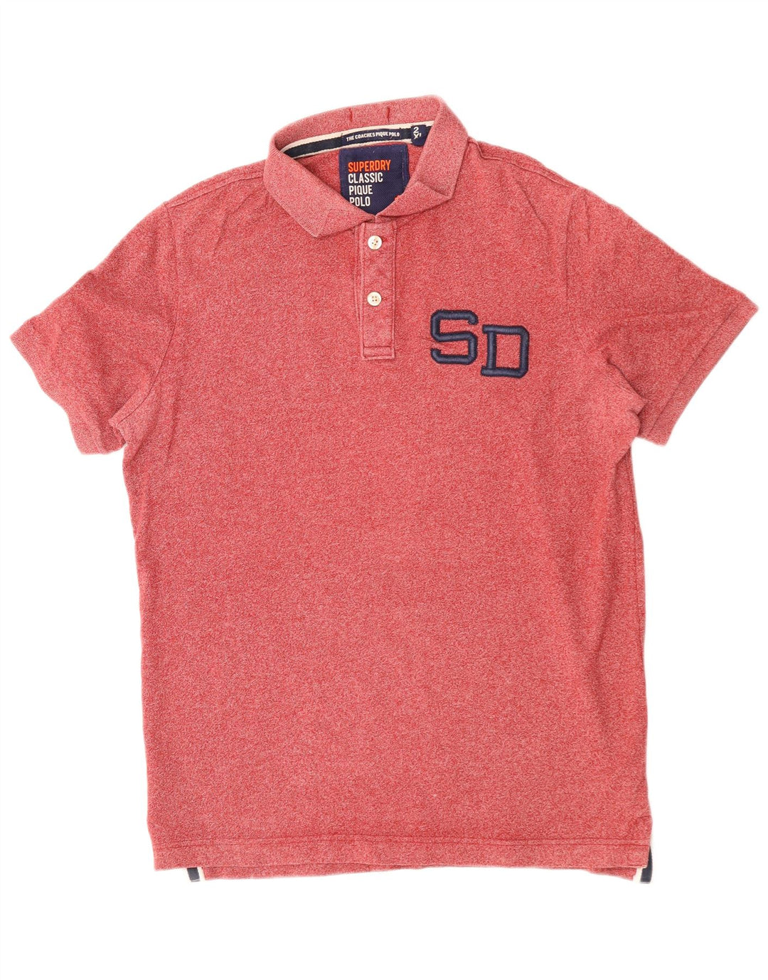 SUPERDRY muška klasična polo majica 2XL, crveni pamuk