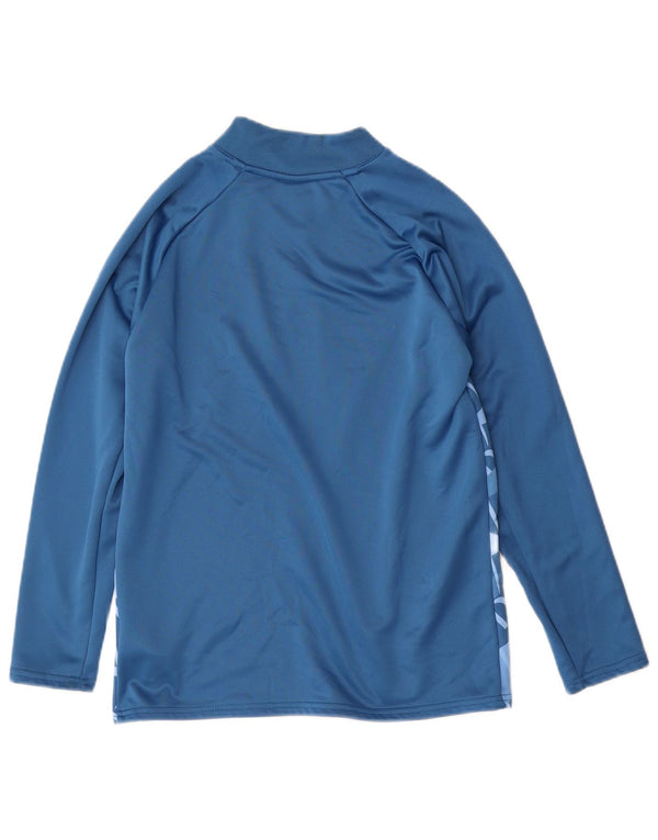 Puma Boys Manchester City Top Long Sleeve 13-14 Years Blue Striped