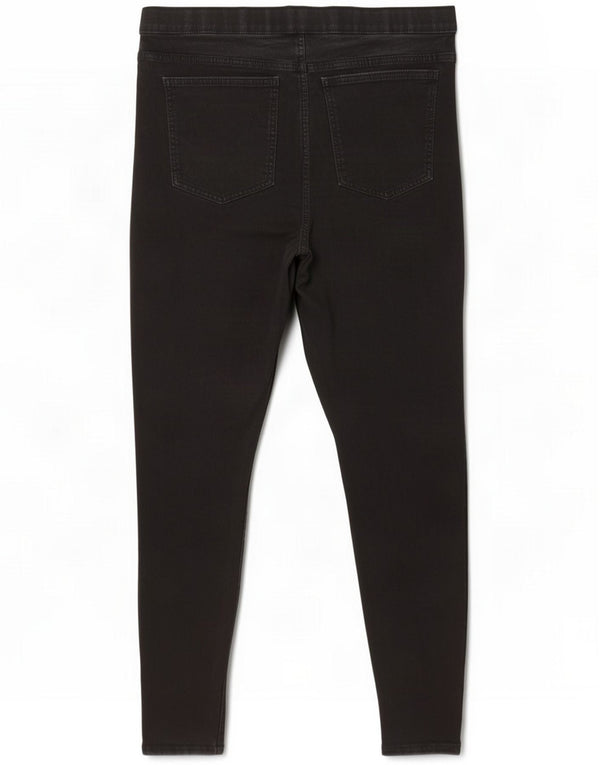 Marks & Spencer Womens Crop Jegging Jeans UK 16 Large W32 L26 Black Cotton