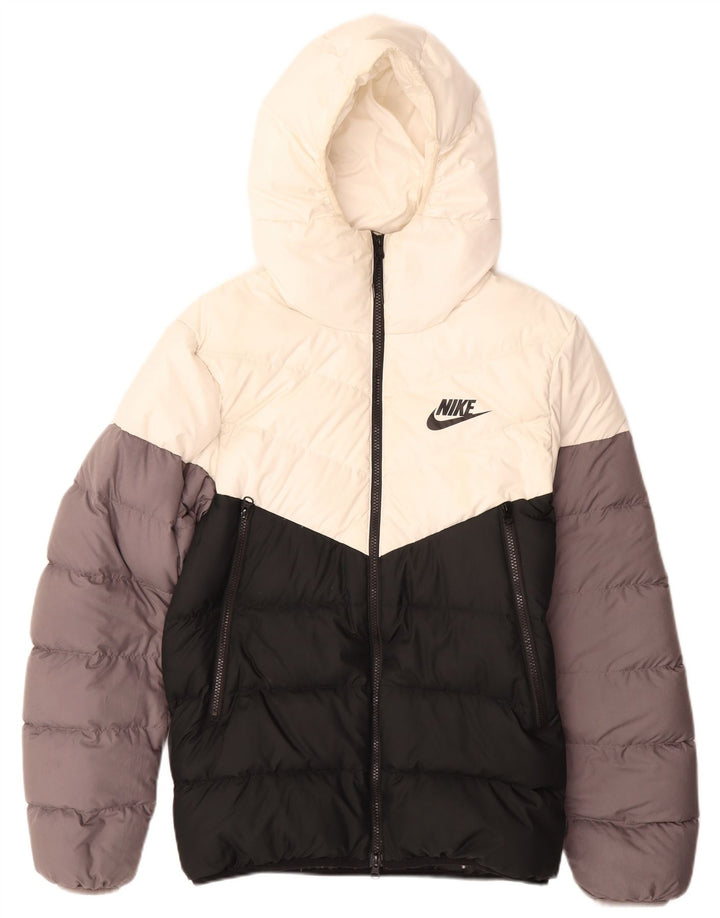 NIKE Muška podstavljena jakna s kapuljačom UK 36 Mala višebojna boja