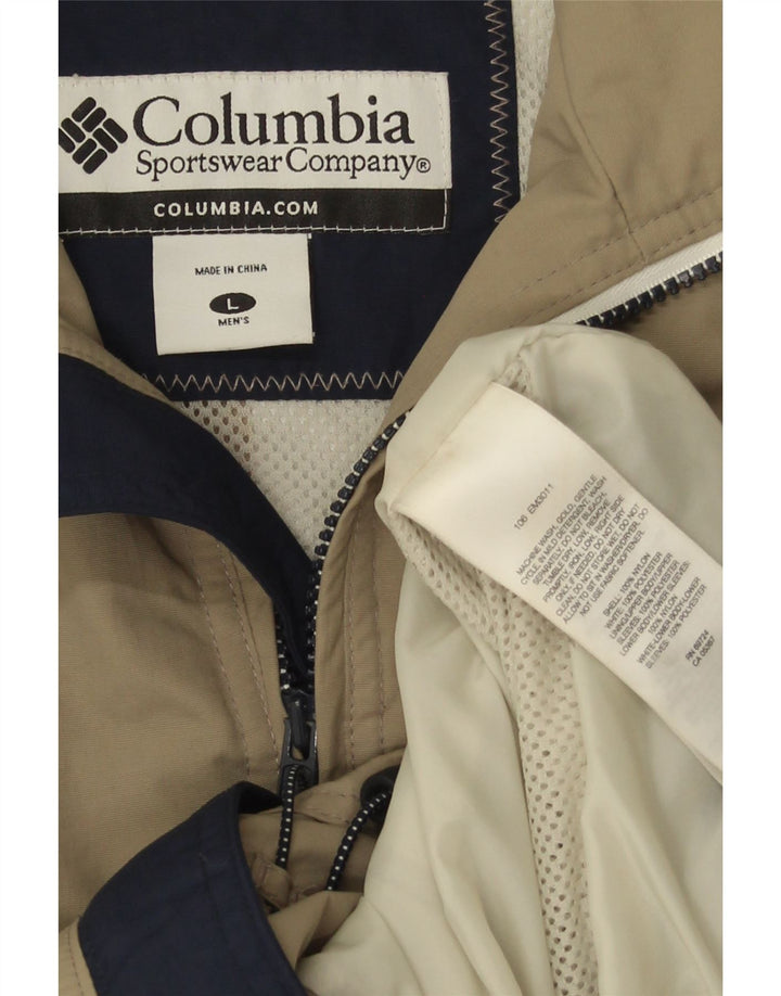 Columbia Muška kišna jakna UK 40 Large kaki najlon
