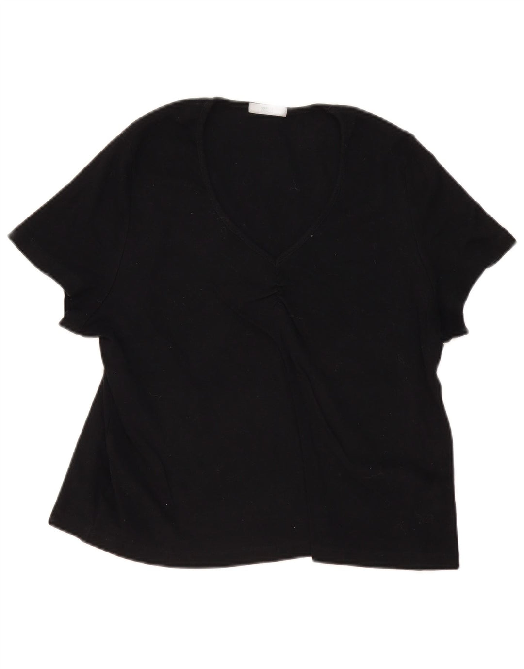 Marks & Spencer Top ženska bluza UK 22 3XL crni pamuk