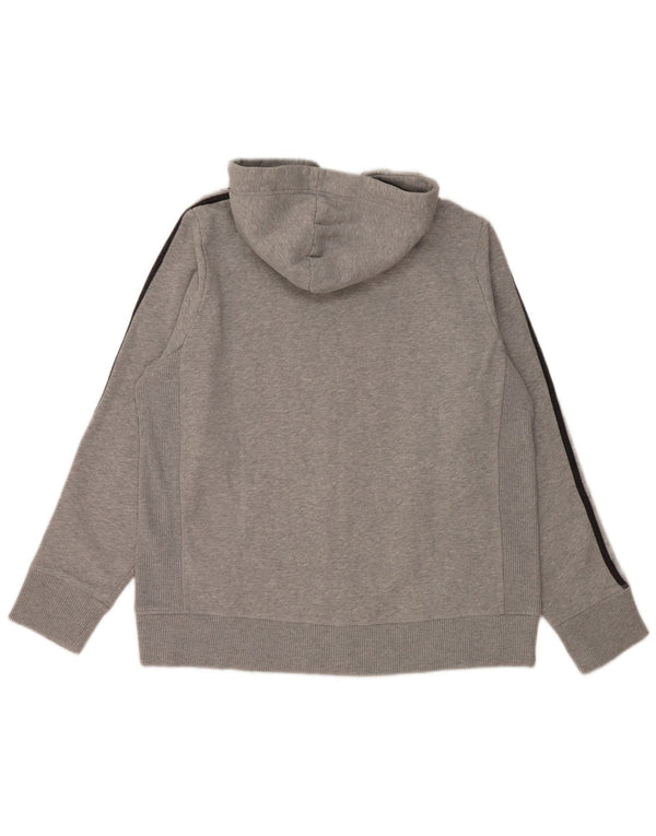 Converse ženski pulover s kapuljačom na patentni zatvarač UK 18 XL sivi flekasti pamuk