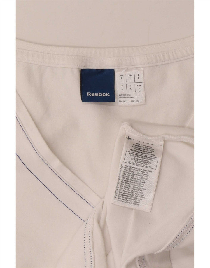 Reebok ženski prsluk UK 14 veliki bijeli pamuk