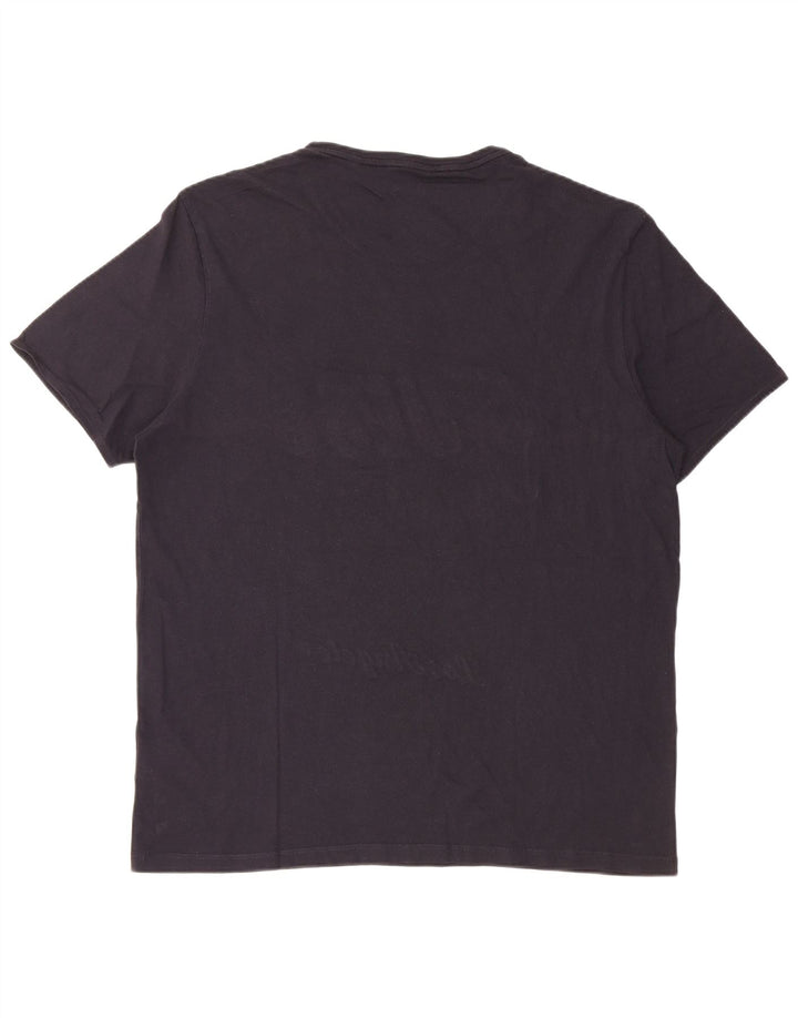 Guess muška majica kratkih rukava s grafičkim motivima XL tamnoplavi pamuk