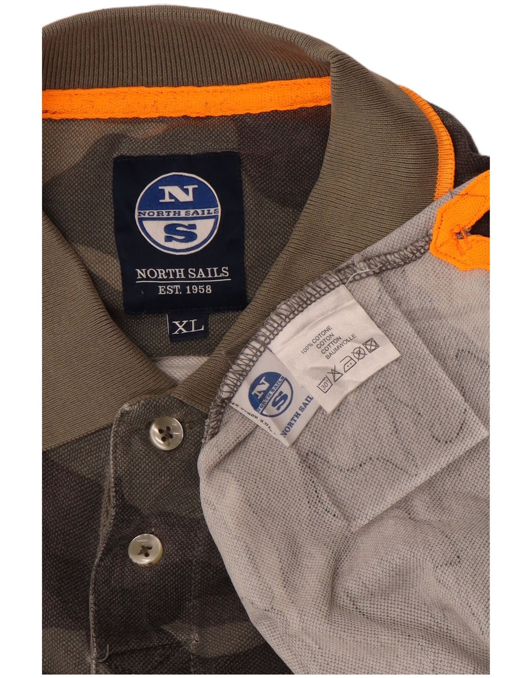 North Sails muška polo majica XL sivi maskirni pamuk