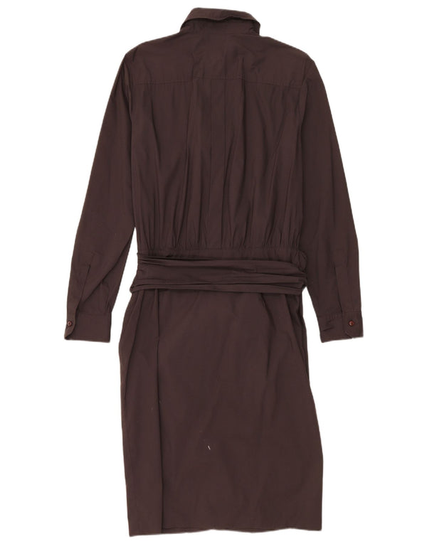 Intrend ženska pulover košulja haljina UK 14 Veliki smeđi pamuk