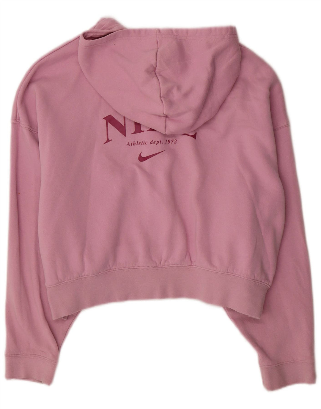NIKE Girls Oversized Crop Graphic Zip Hoodie pulover 13-14 Years XL Pink