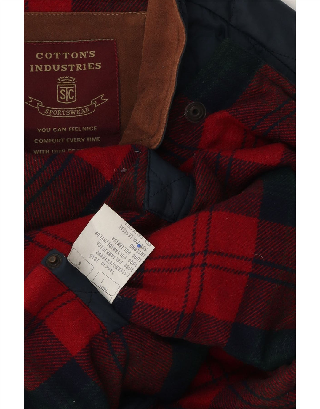 Cotton's Industries muška prošivena jakna UK 38 srednje tamnoplava poliamid