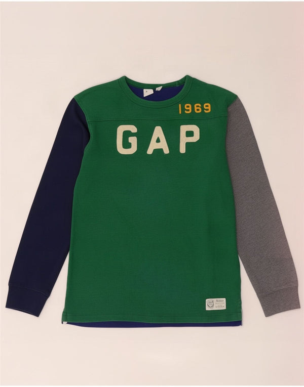 Gap Boys Graphic Top Dugih rukava 14-15 godina 2XL Raznobojni Colourblock