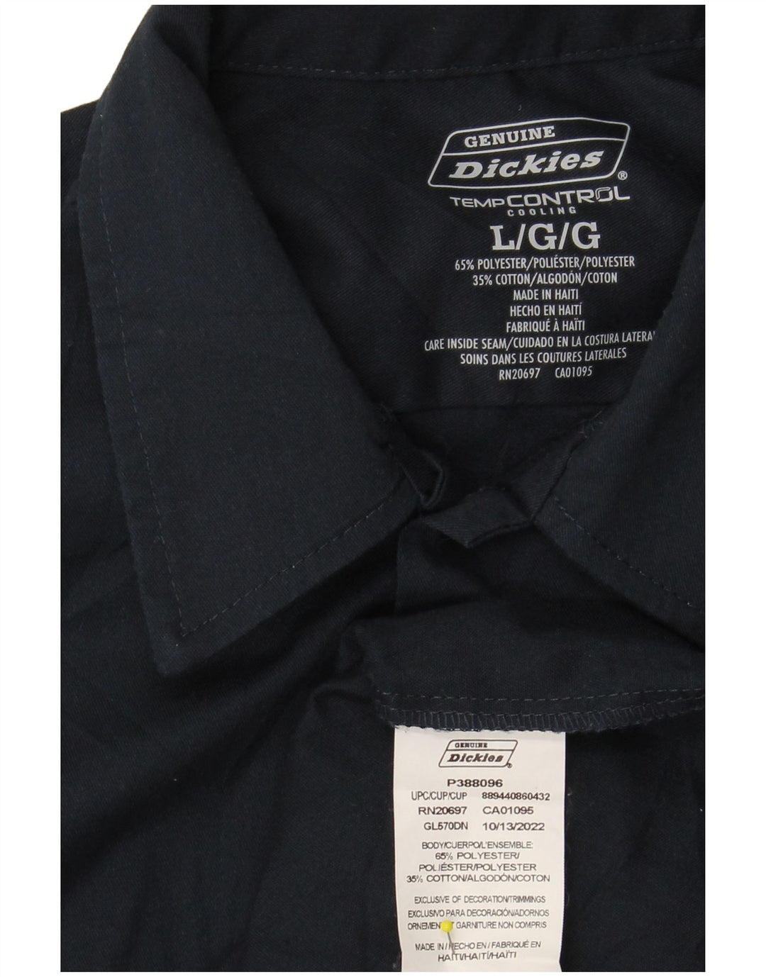 DICKIES Muška prava košulja velika tamnoplava poliester