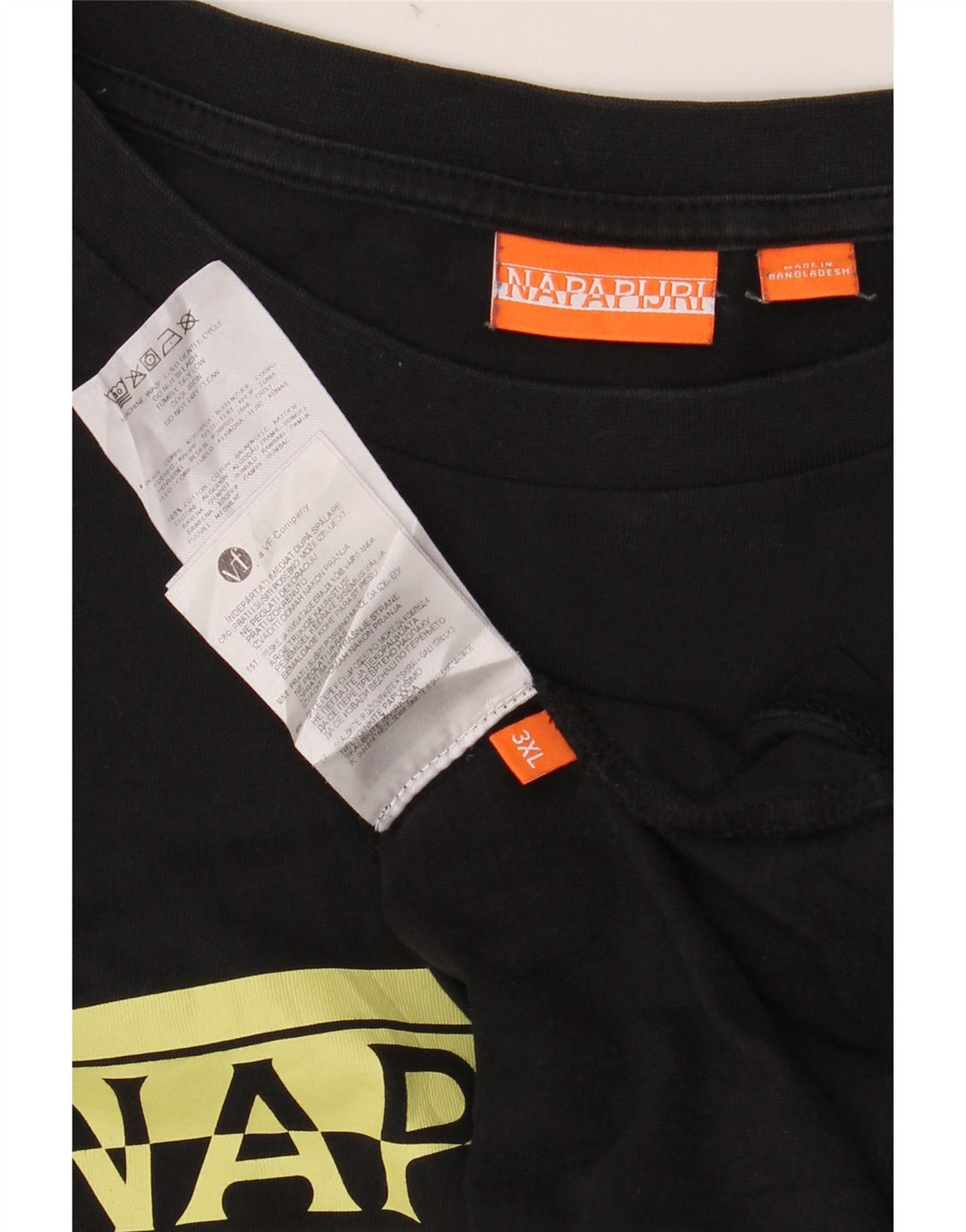 NAPAPIJRI muška majica s grafičkim motivima dugih rukava 3XL, crni pamuk